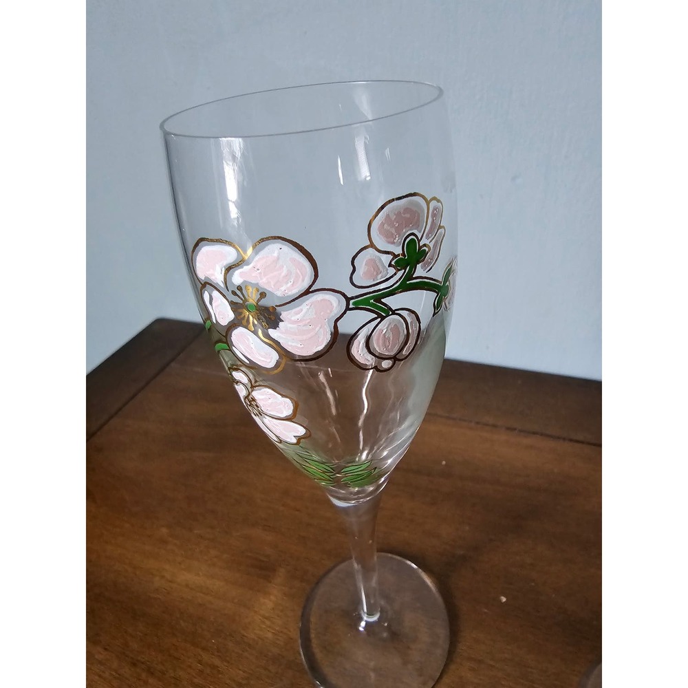 Perrier Jouet Champagne Glasses Set of 2 - Picture 2 of 5